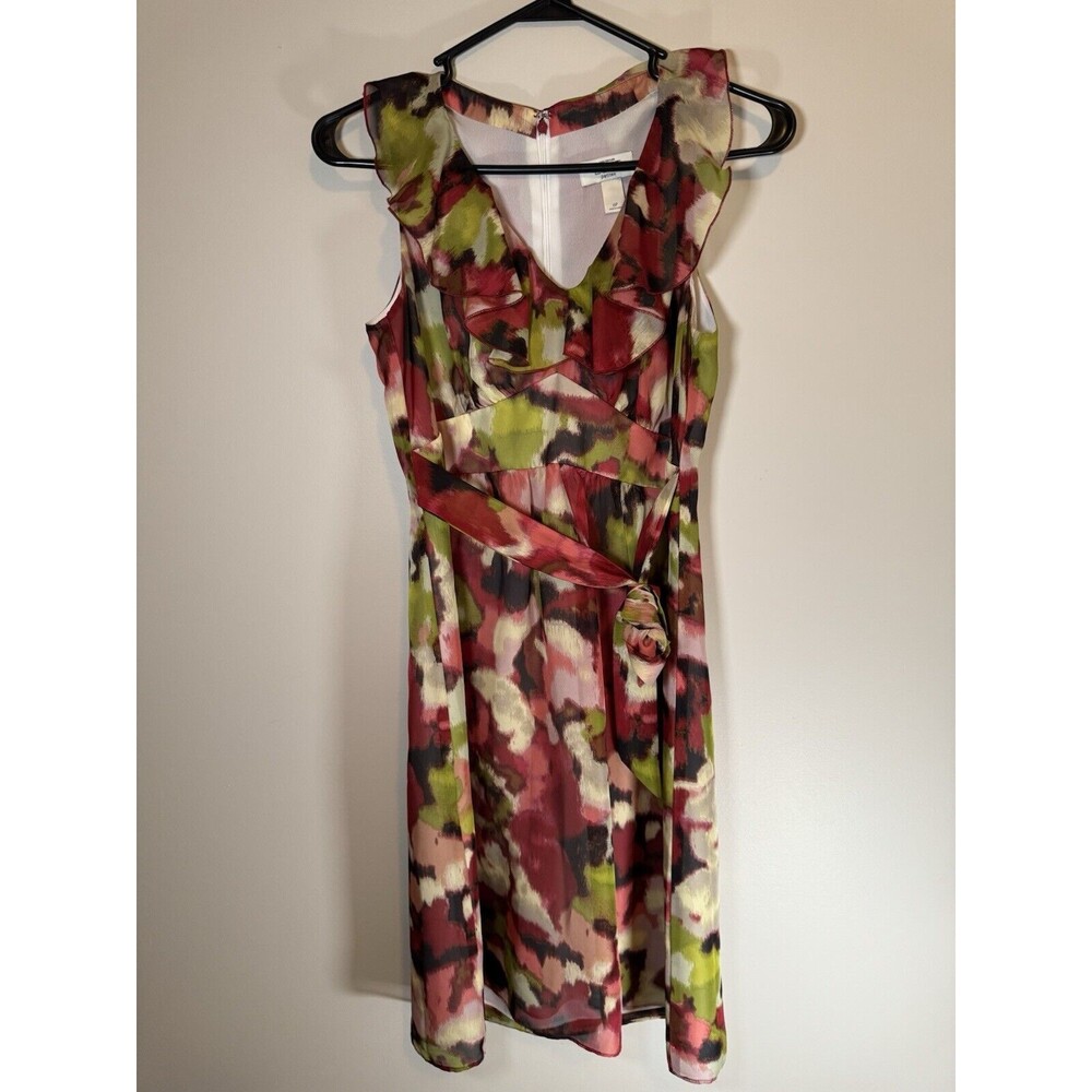 Ann Taylor LOFT Size 6P Womens Multicolor Floral Sleeveless Dress